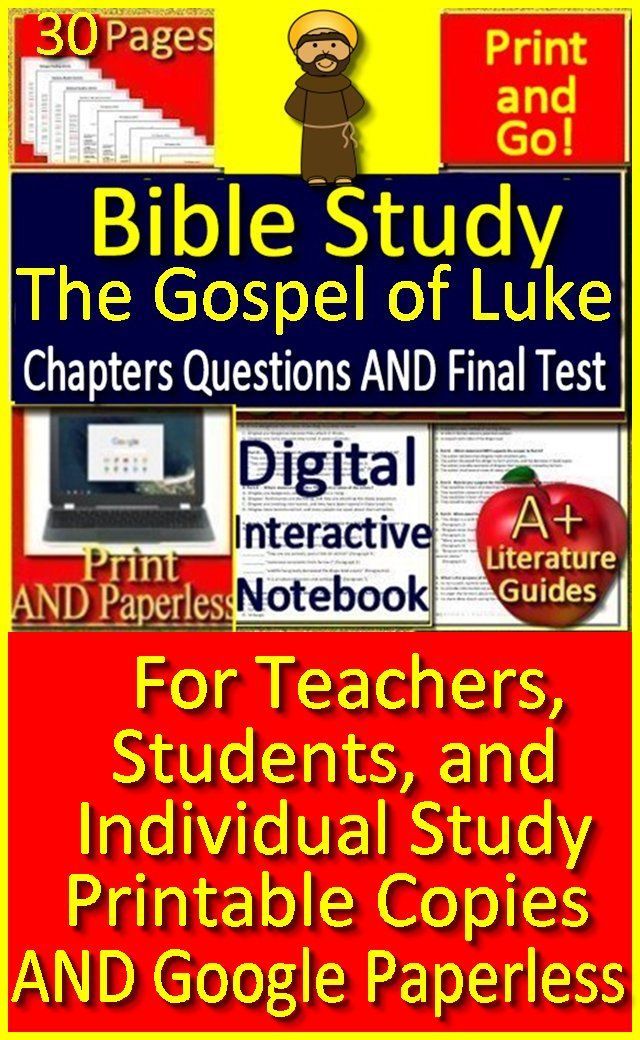 The Gospel of Luke Bible Study Digital Learning Complete Unit Book of ...